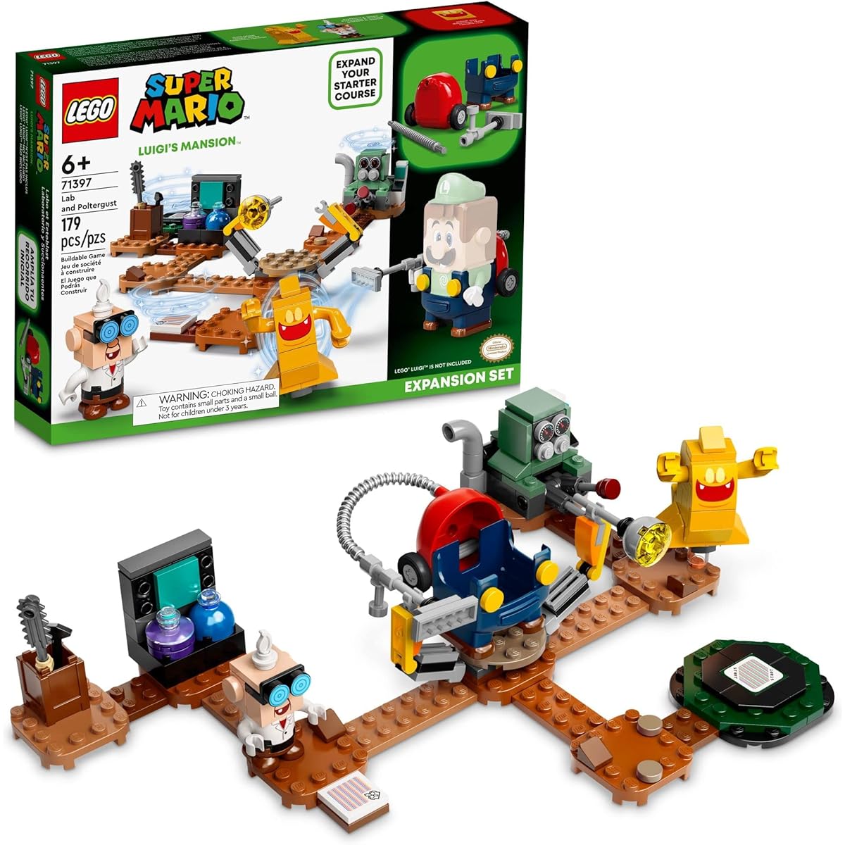 LEGO Super Mario Luigi's Mansion(TM) Dr. Oya-Ma and the O-Vacuum Challenge 71397 Toys, Blocks, Gifts, Video Games, Boys, Girls, Ages 6 and Up