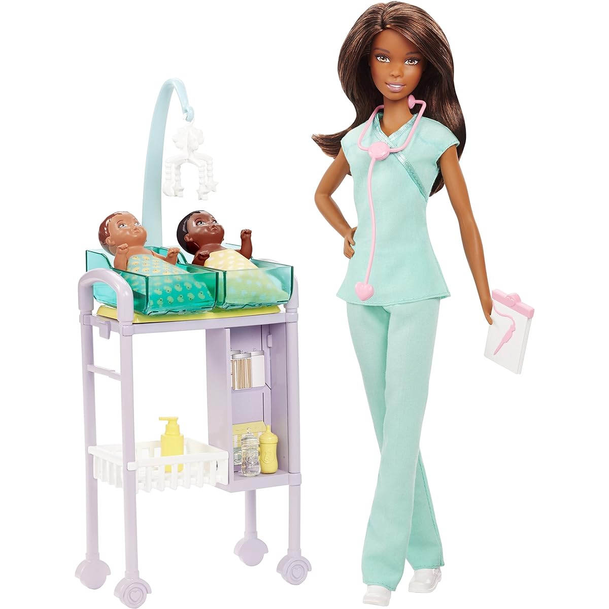 Barbie Careers African American Baby Doctor Doll & Playset