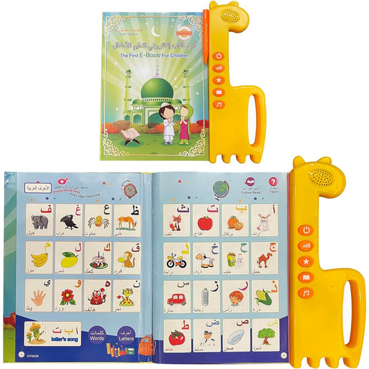 Arabic Alphabet for Kids Master Arabic Alphabet Music and 300 Words Daily Life Learn Quran in Arabic for Beginners Arabic English Bilingual Toy for Toddlers