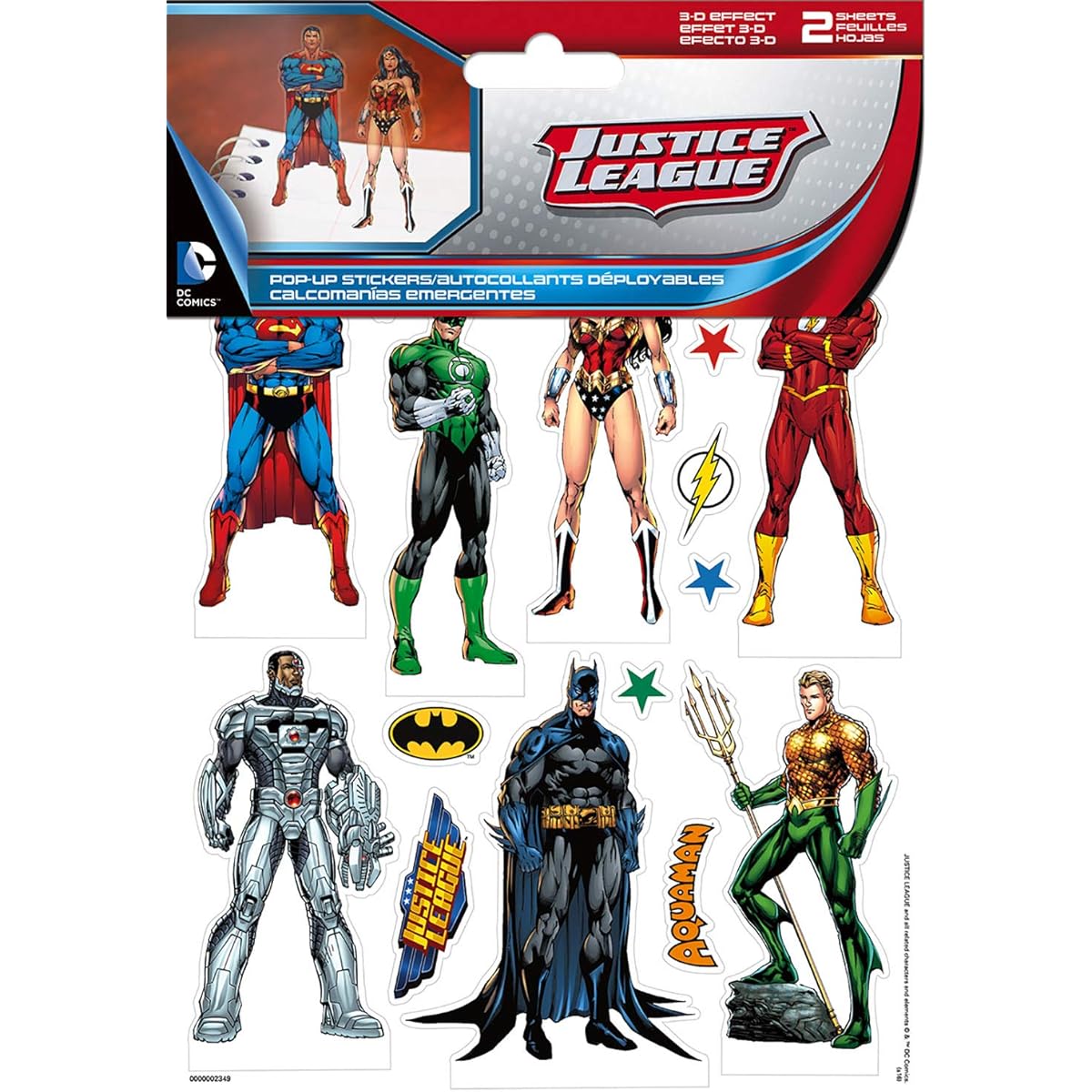Justice League Pop Up Stickers DC Comics