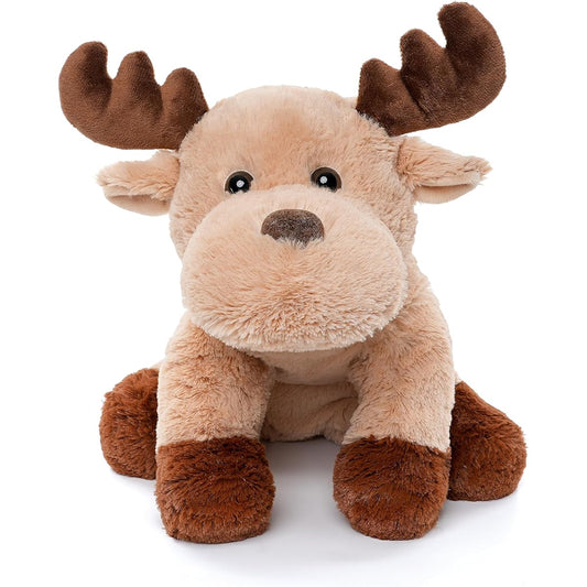 WEIGEDU Cute Caribou Fluffy Reindeer Flopsy Moose Plush Toy for Kids Baby Boy Birthday Bedtime Decoration 13 Inch Super Soft