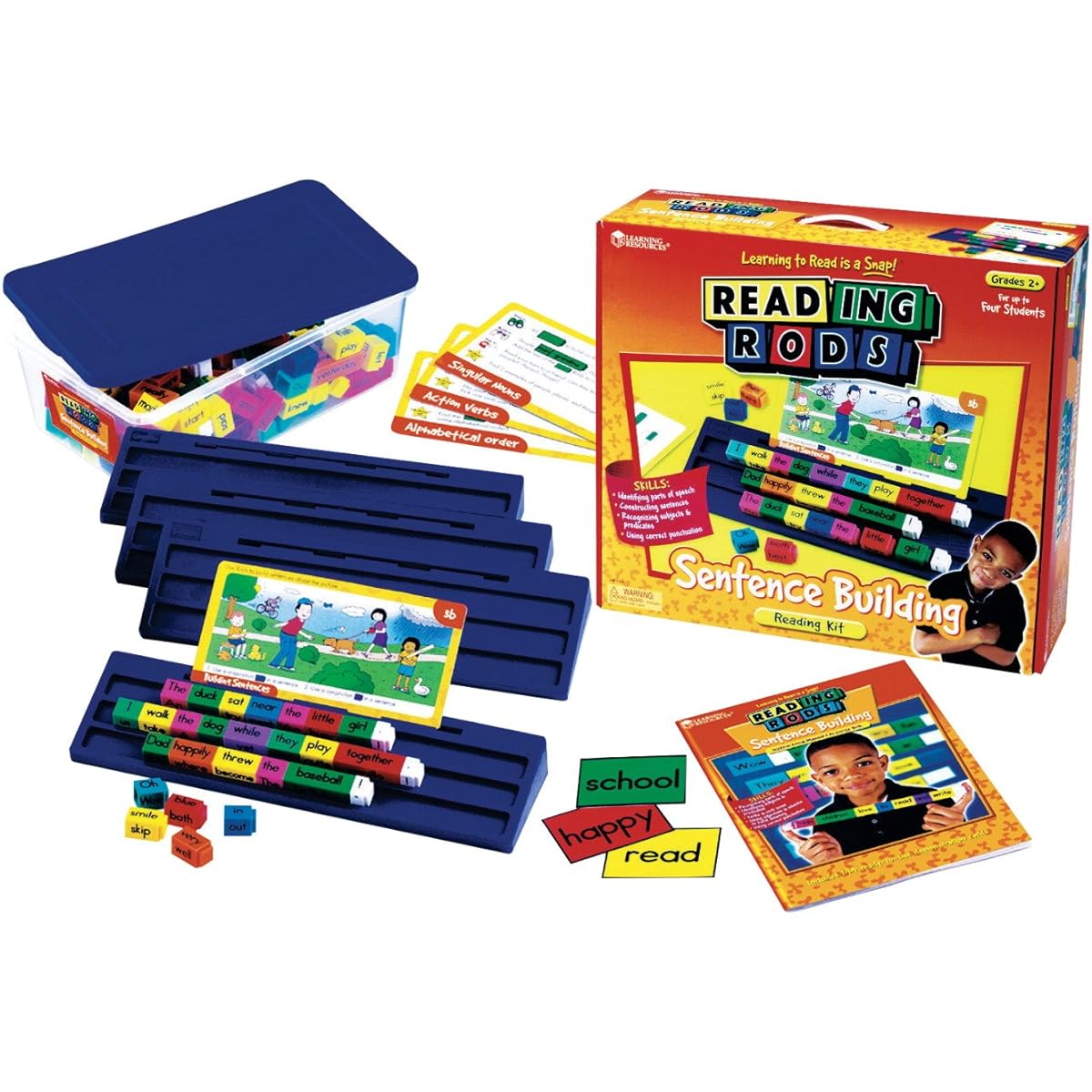[Learning Resources] Reading Rod Sentence Building Reading Kit