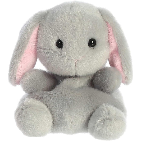 Aurora® Adorable Palm Pals™ Pebbles Bunny™ Plush - Pocket-Sized Play - Collectible Fun - Gray 5"