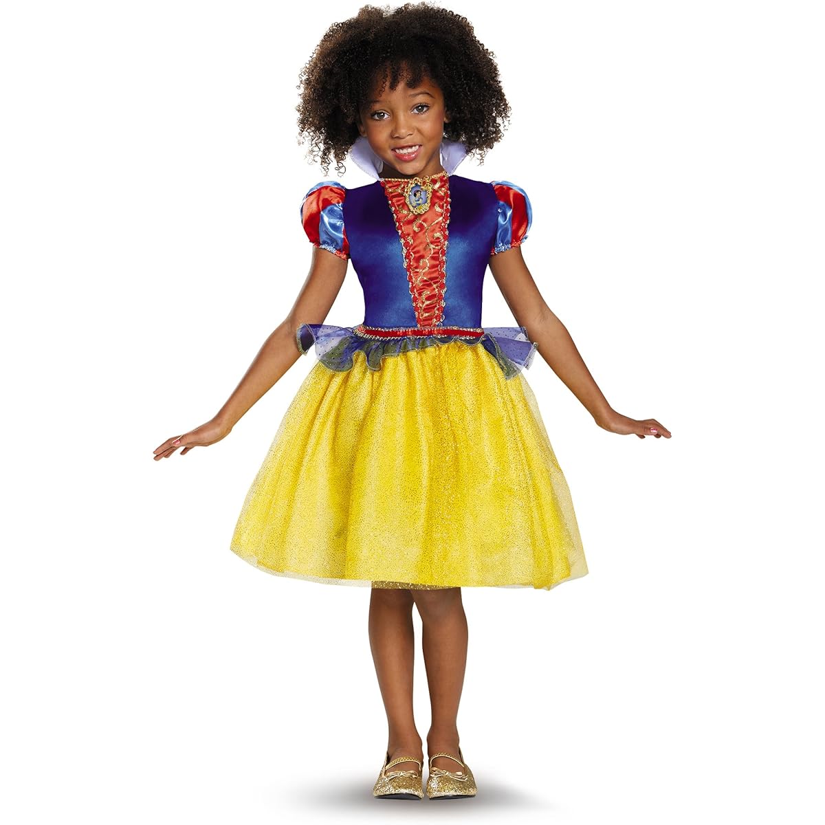 Disguise Snow White Classic Disney Princess Costume X-Small/3T-4T Yellow 98475M