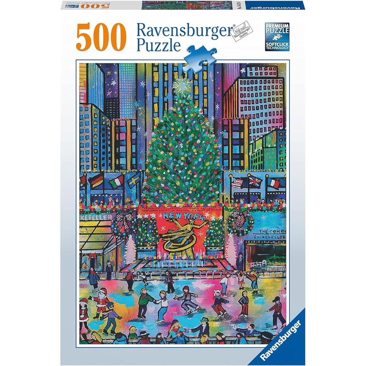 Rockefeller Christmas Jigsaw Puzzle, 500 Piece