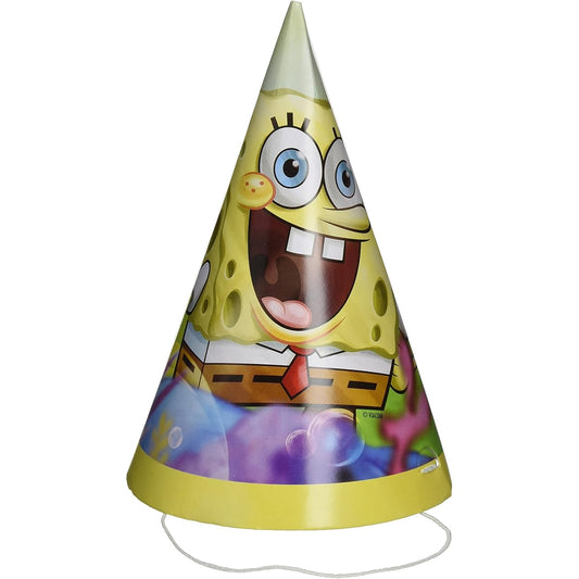 American Greetings 645416353168 SpongeBob SquarePants Party Hats, Party Supplies Novelty (8-Count) by American Greetings [Parallel Import]