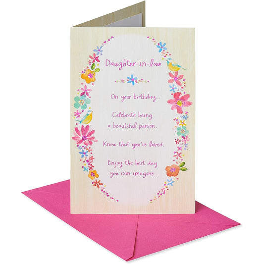 American Greetings Birthday Card Daughter-in-law (beautiful)