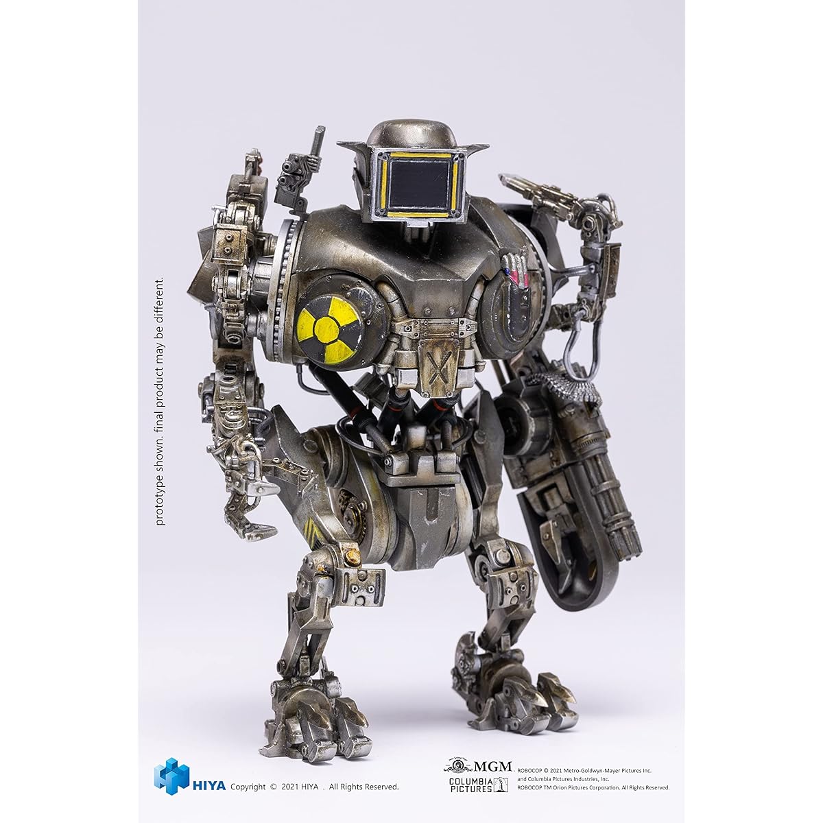 Exquisite Mini Robocop 2 1/18 Action Figure Robocop Unit 2 Cain Battle Damage