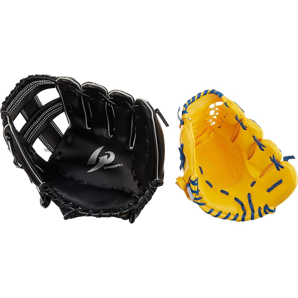 GP Baseball Gloves Parent-Child Set for Catch Ball, Easy Magic Catch Specification, Comes with 2 Types of Balls [Set for Adults and Children (For Lower Grades)]