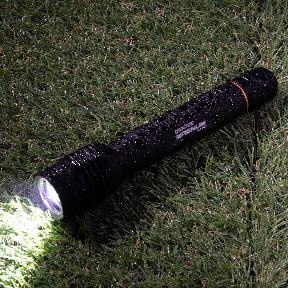 GENTOS Flashlight LED Light Battery Operated 250~420 Lumens Flash FLP Series Main Unit/Dedicated Rechargeable Battery