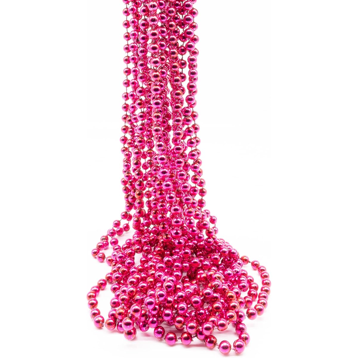 Pink Bead Necklace – 33 inches – 12 pack