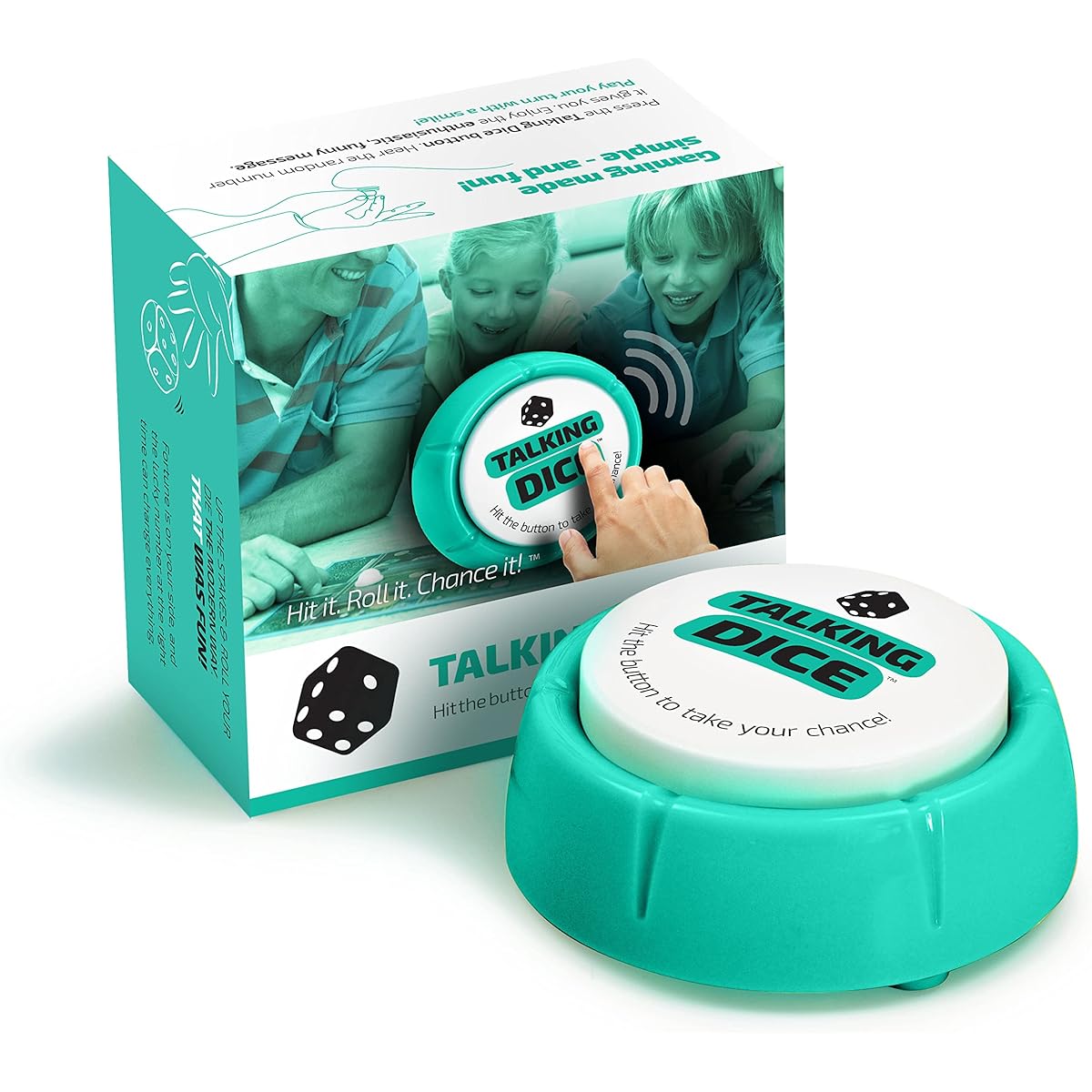 Talking Dice Sound Button | Fully Loaded, Plastic