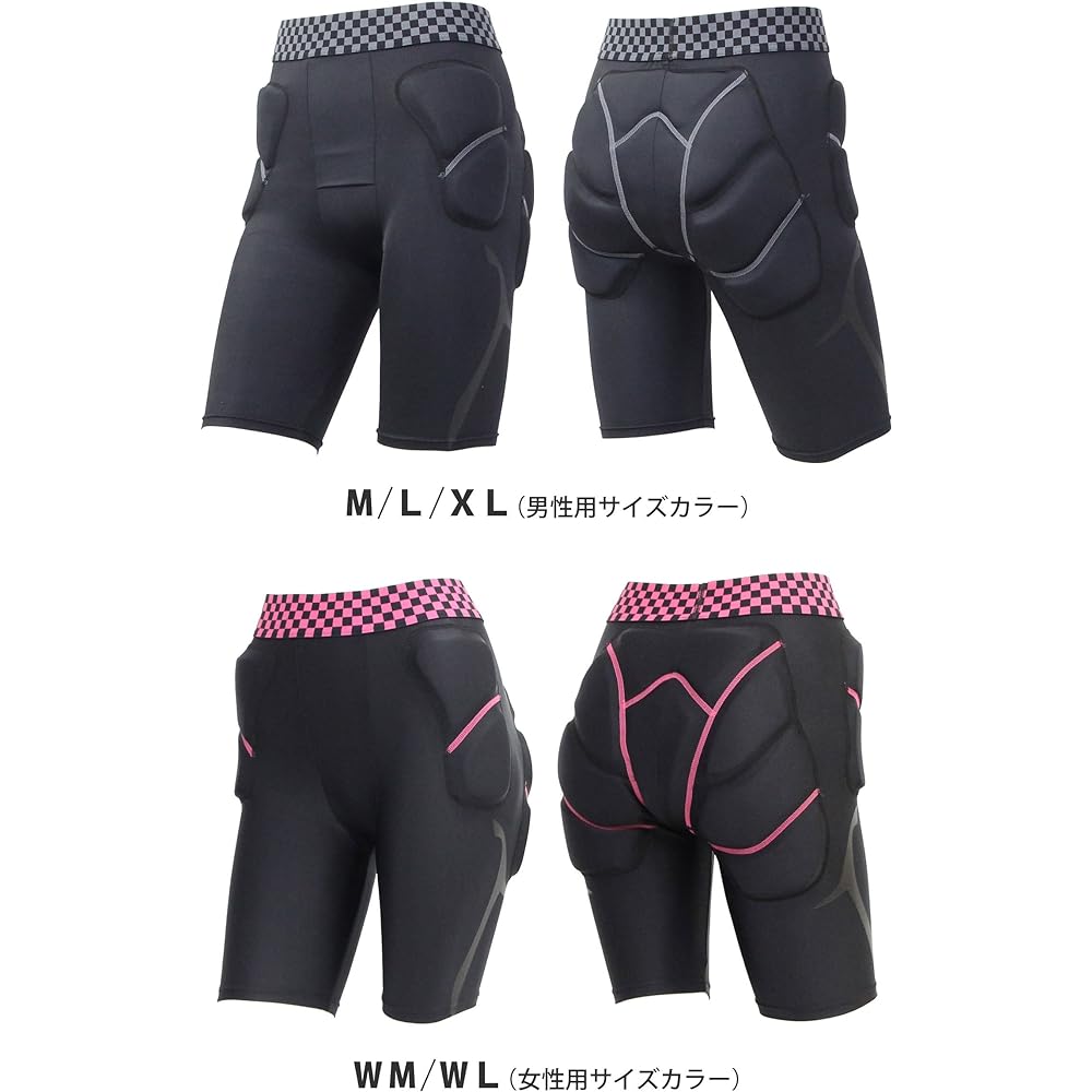 VAXPOT Hip Protector Short Men's Women's [Uses Closed Cell NBR Pad] VA-3007