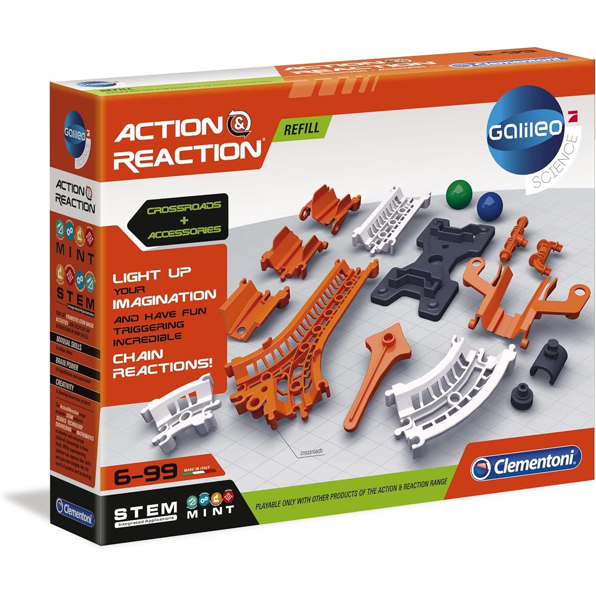 Clementoni 59170 Galileo Action & Reaction Crossing and Transition Experiment Set for ages 6 and up