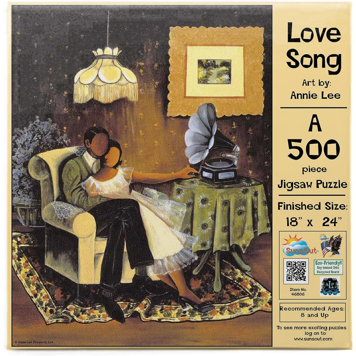 SUNSOUT INC - Love Song - 500 Piece Jigsaw Puzzle Artist: Annie Lee - Finished Size 18" x 24" - MPN# 46806