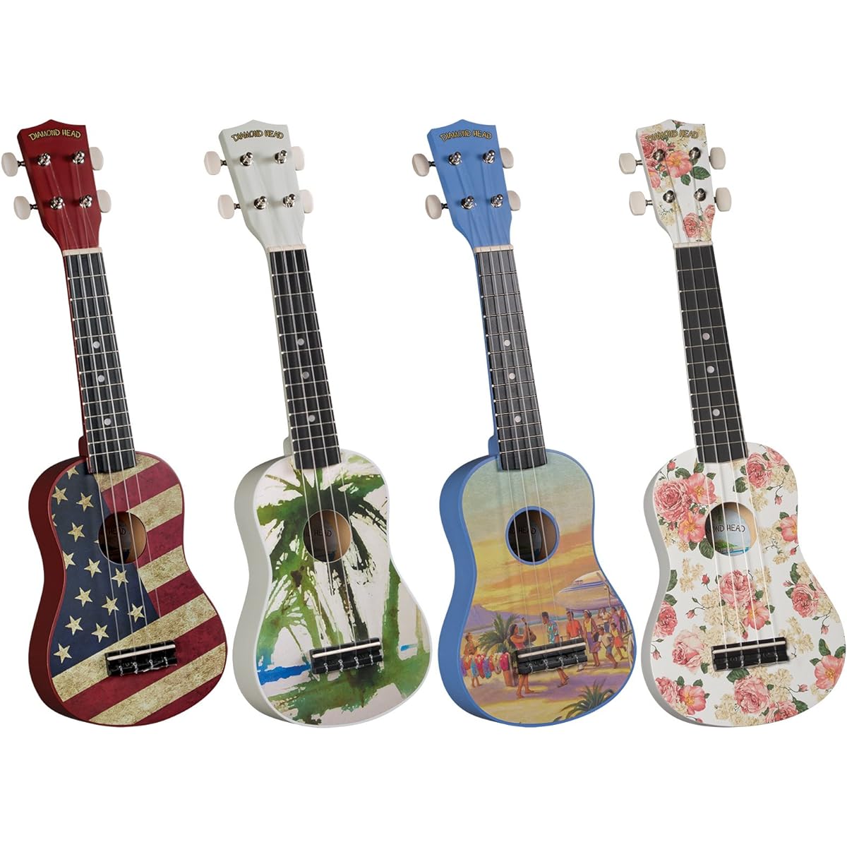 Diamond Head Vintage Series Soprano Ukulele DU-133 Vintage Hawaii Matte