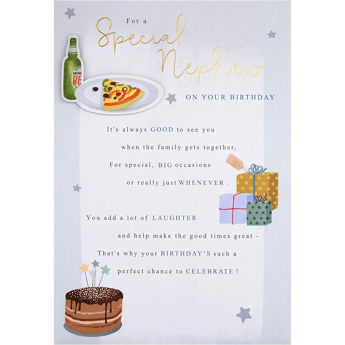 Hallmark Birthday Card for Nephew - Classic Design with Heartfelt Message