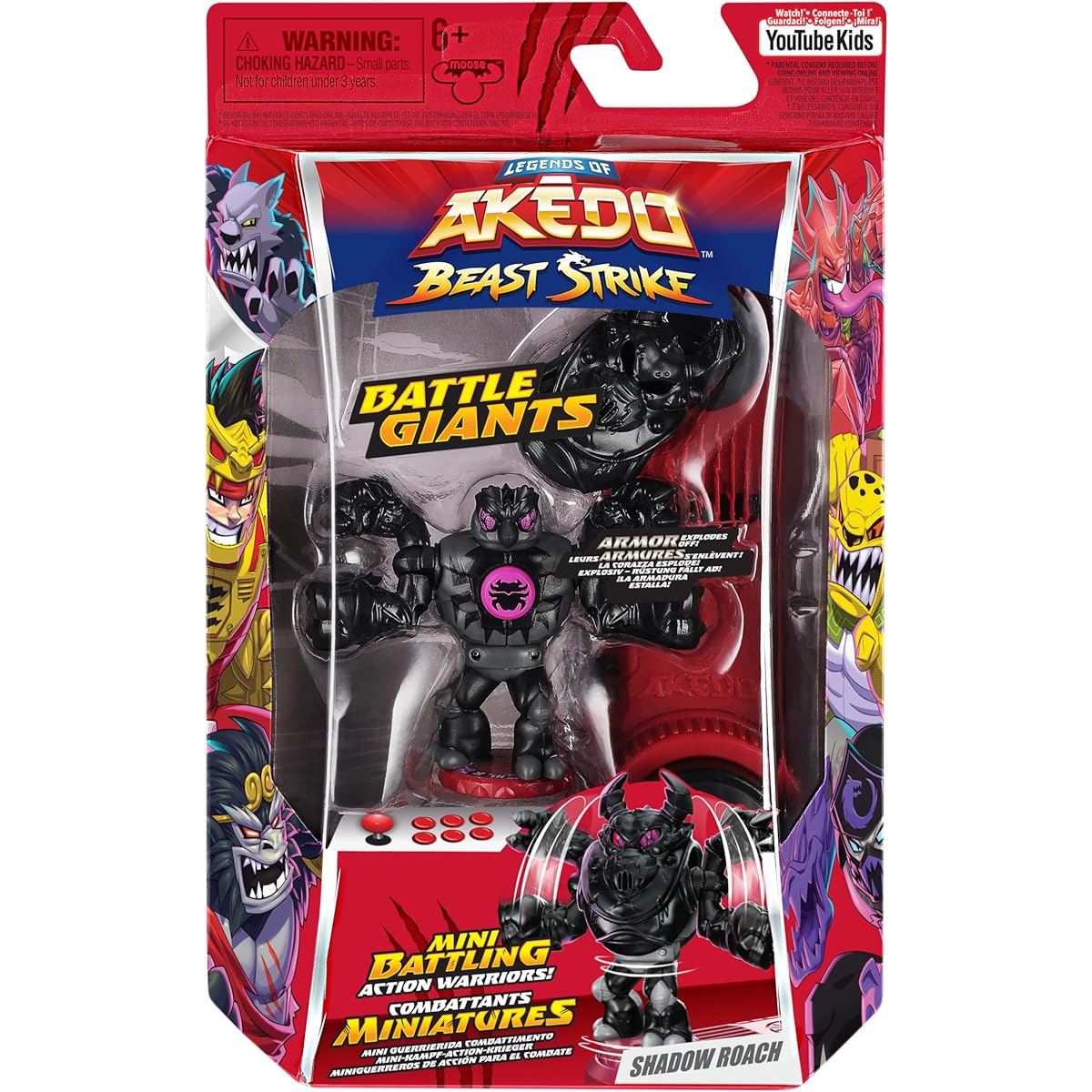 Legendary Myodo Beast Strike Battle Giant Shadow Chi Mini Battle Warriors Armor explodes during battle! Ready to fight Split Strike
