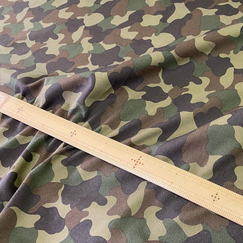Fujin Club Made in Japan Twill Camouflage Print 100% Cotton (110cm Width 10m)