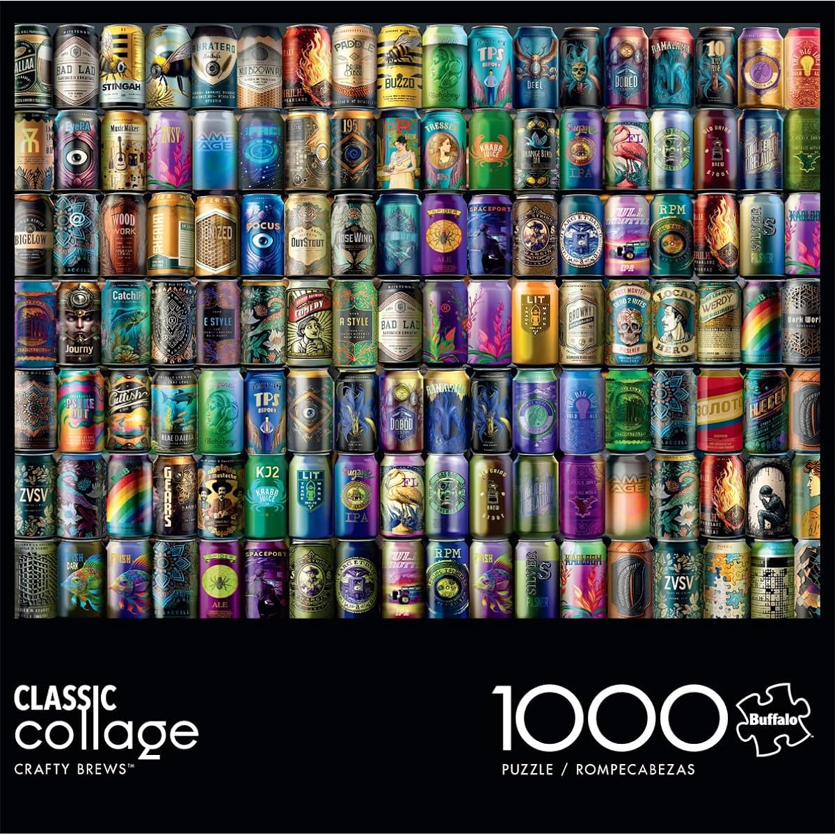Buffalo Games - Classic Collage - Crafty Brews - 1000 Piece Jigsaw Puzzle for Adults, Challenge Puzzle, Perfect for Game Night - 1000 Pieces, Finished Size 26.75 x 19.75 Inches