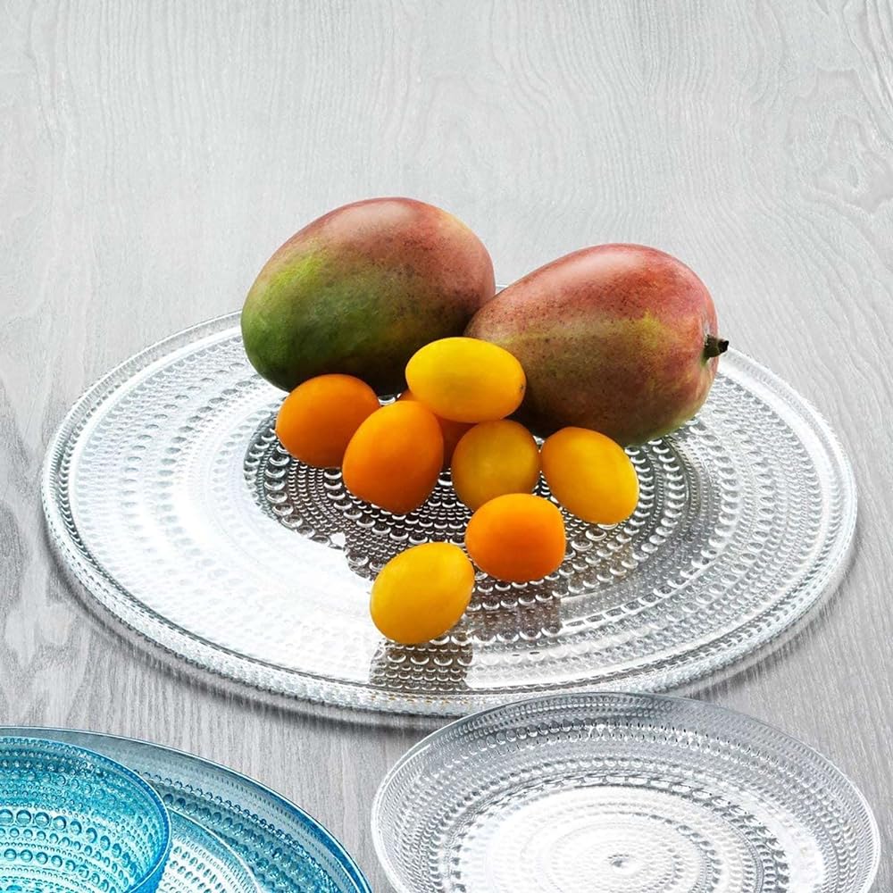 [Regular Imported Product] Iittala Kastehelmi Plate Dish 31.5cm Clear 1007340