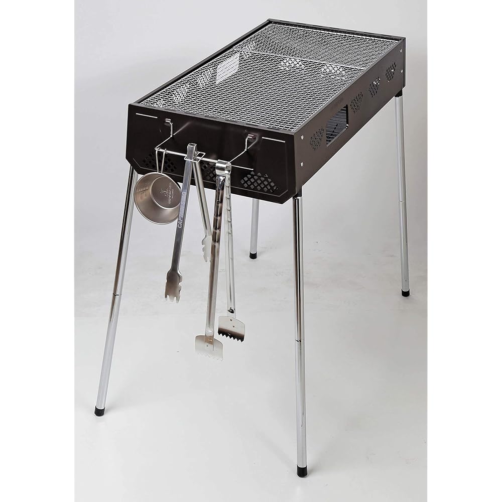 Captain Stag (CAPTAIN STAG) BBQ Stove Grill Fast BBQ Grill 2 High/Low Height Levels with Charcoal Spout