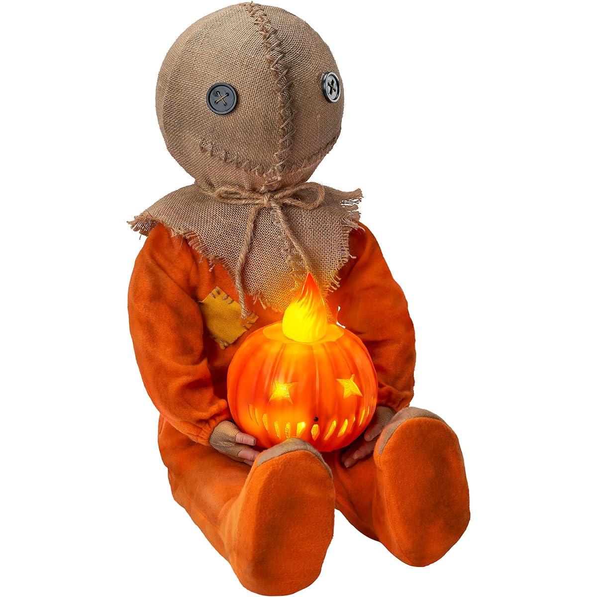 Spirit Halloween Light Up Sitting Sam Trick & Treat Doll Decor
