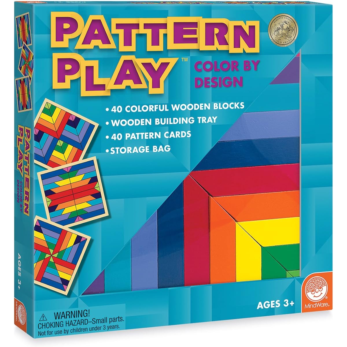 Mindware MWA25105W Pattern Play Blocks Age 2 & Up [Parallel Import]