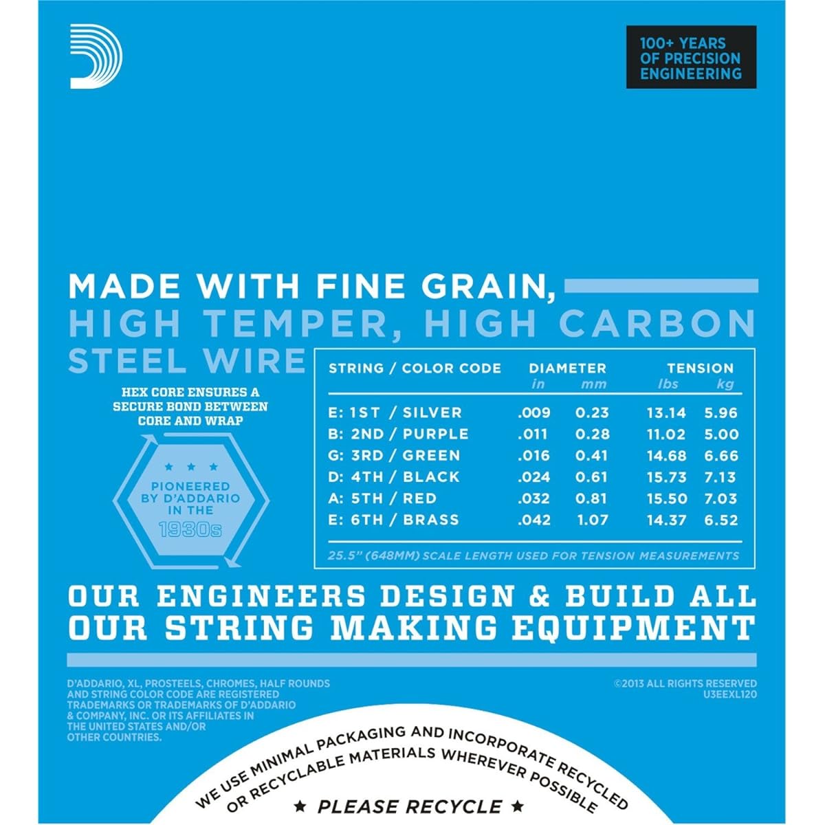 D'Addario Electric Guitar Strings Nickel SuperLight Plus .0095-.044 EXL120+ x 10 Set [Domestic Genuine Product]