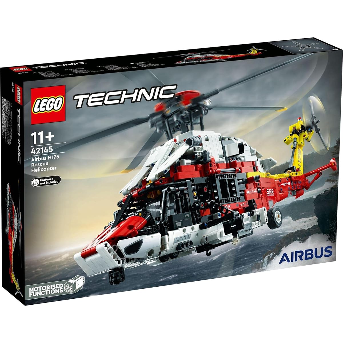 LEGO Technic Airbus H175 Rescue Helicopter 42145 Toy Blocks Gift Rescue Car Boys Ages 11 and Up