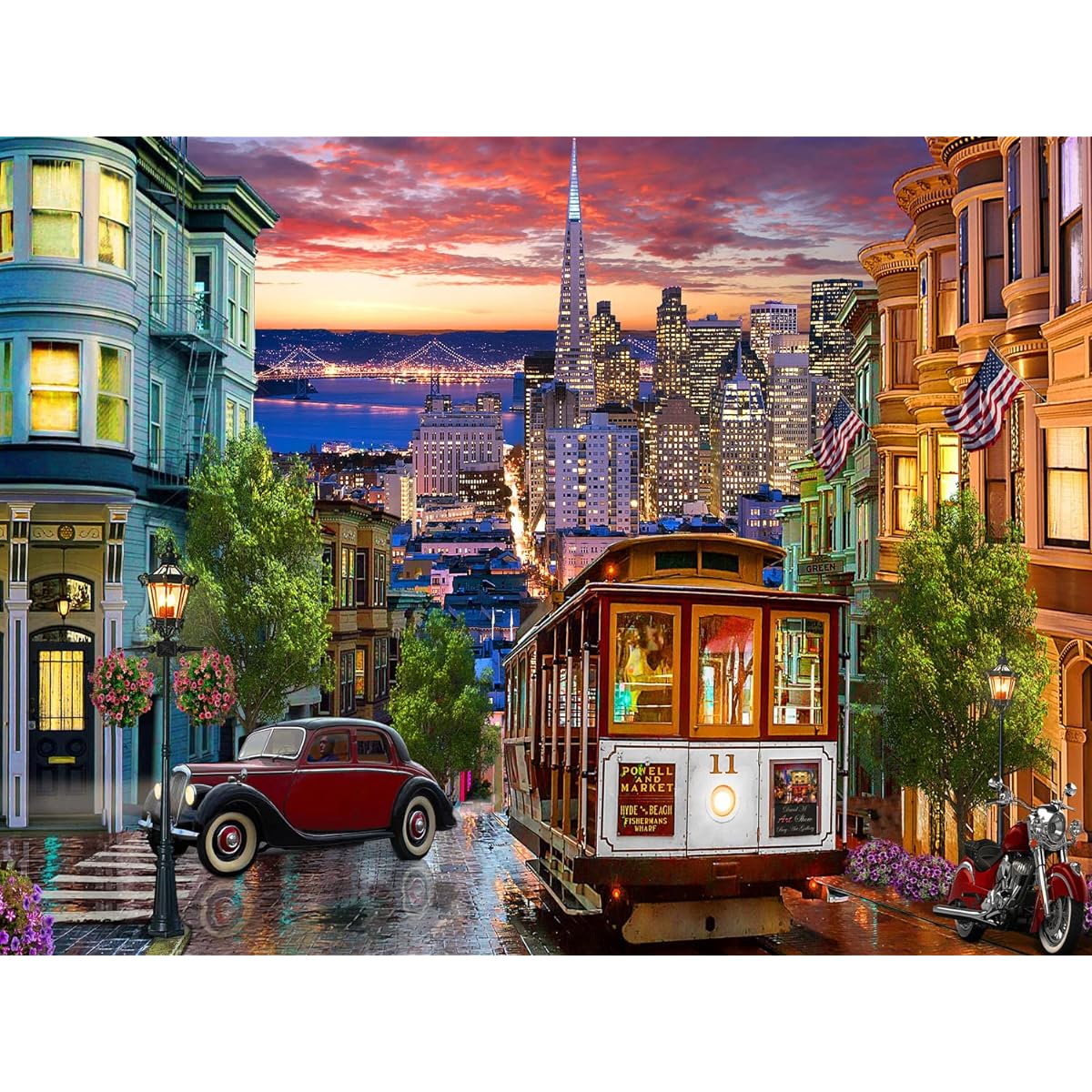 Vermont Christmas Company San Francisco Jigsaw Puzzle 500 Piece