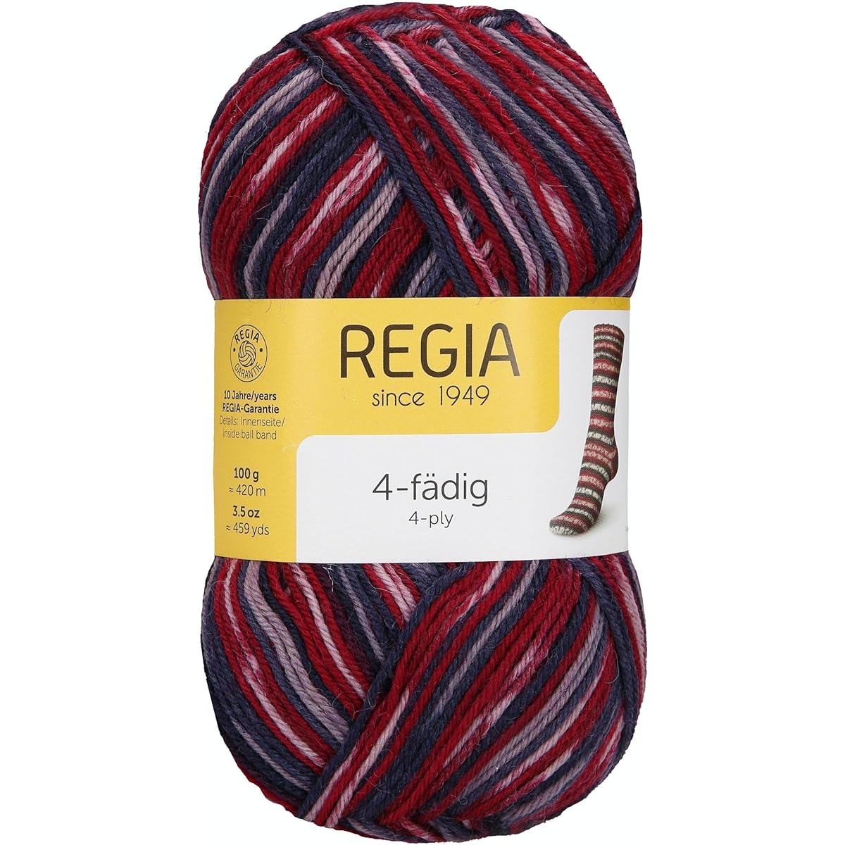 Regia 4 Layer Color 100g - Snowflake Schimütze (7708)