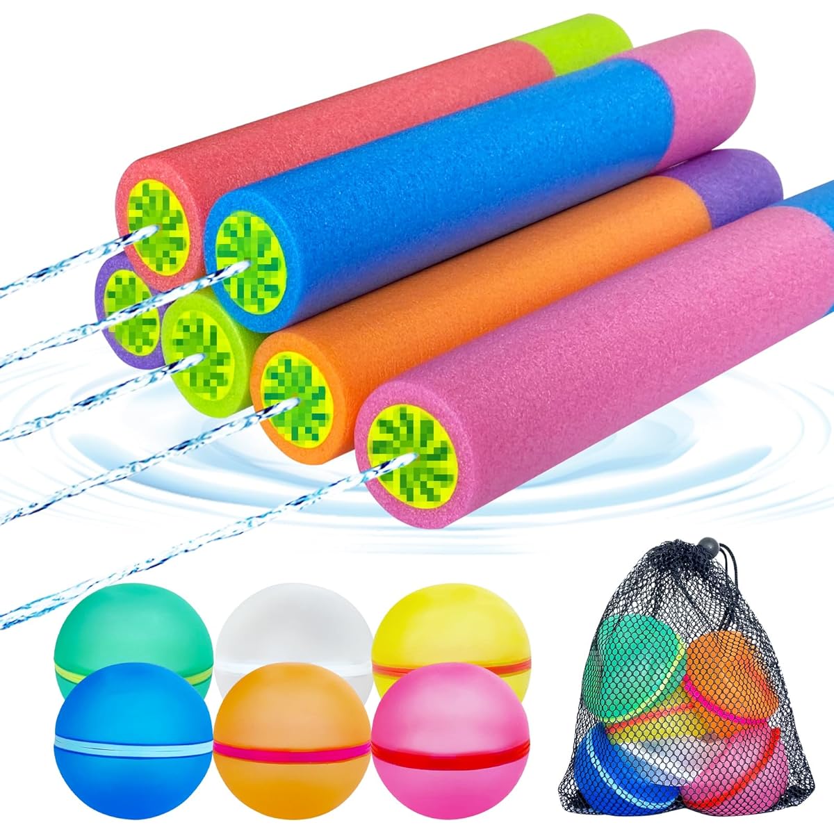 Water Gun Blaster & Water Balloon Set 12 Pack