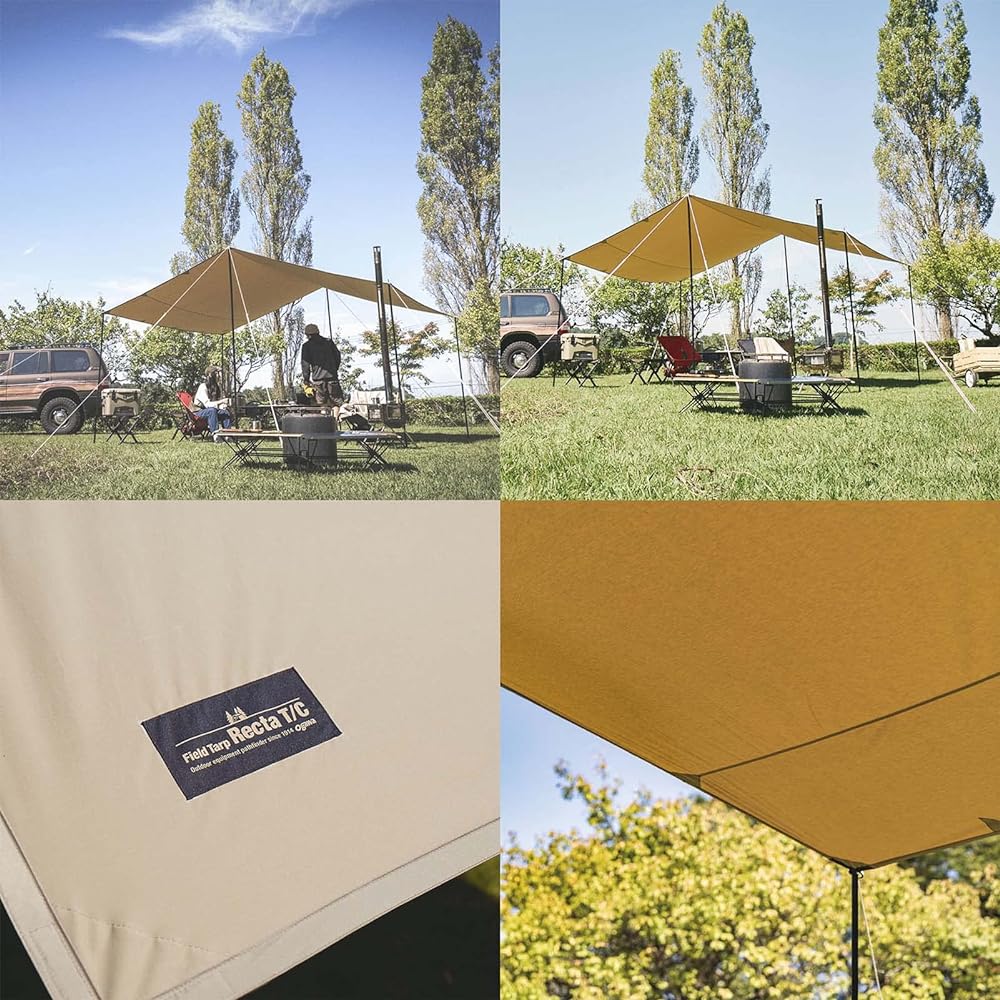 ogawa Camping Outdoor Rectarp Field Tarp TC Sand Beige 3421-70