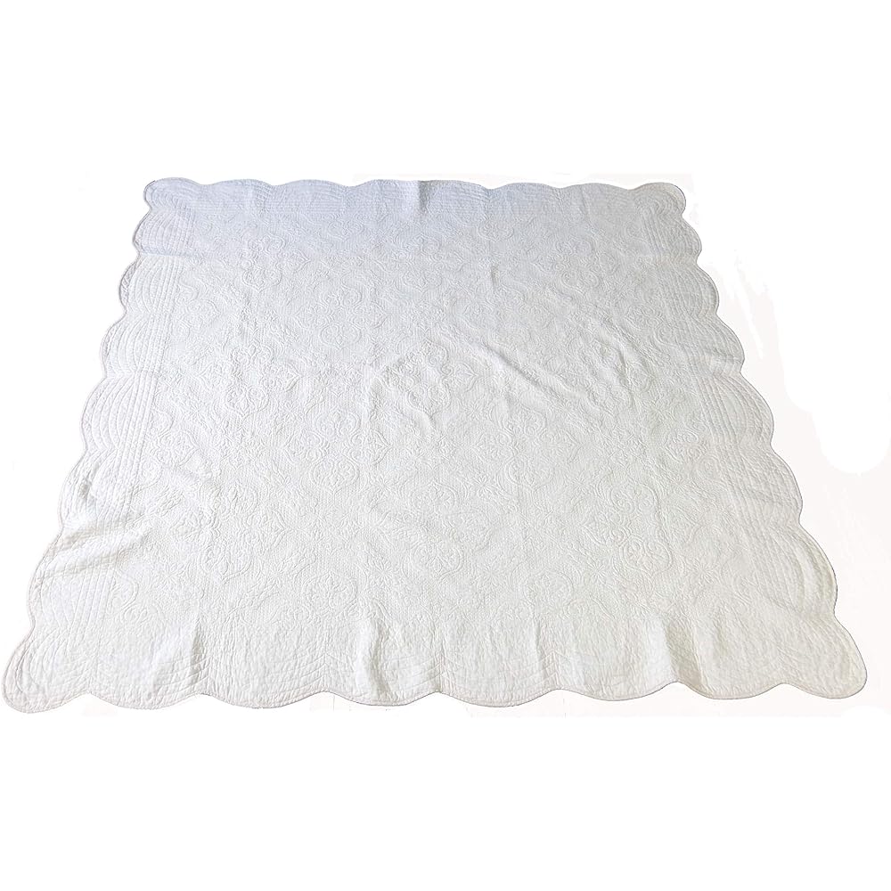 100% cotton washable quilt multi-cover MINT (Ivory, 190X240)