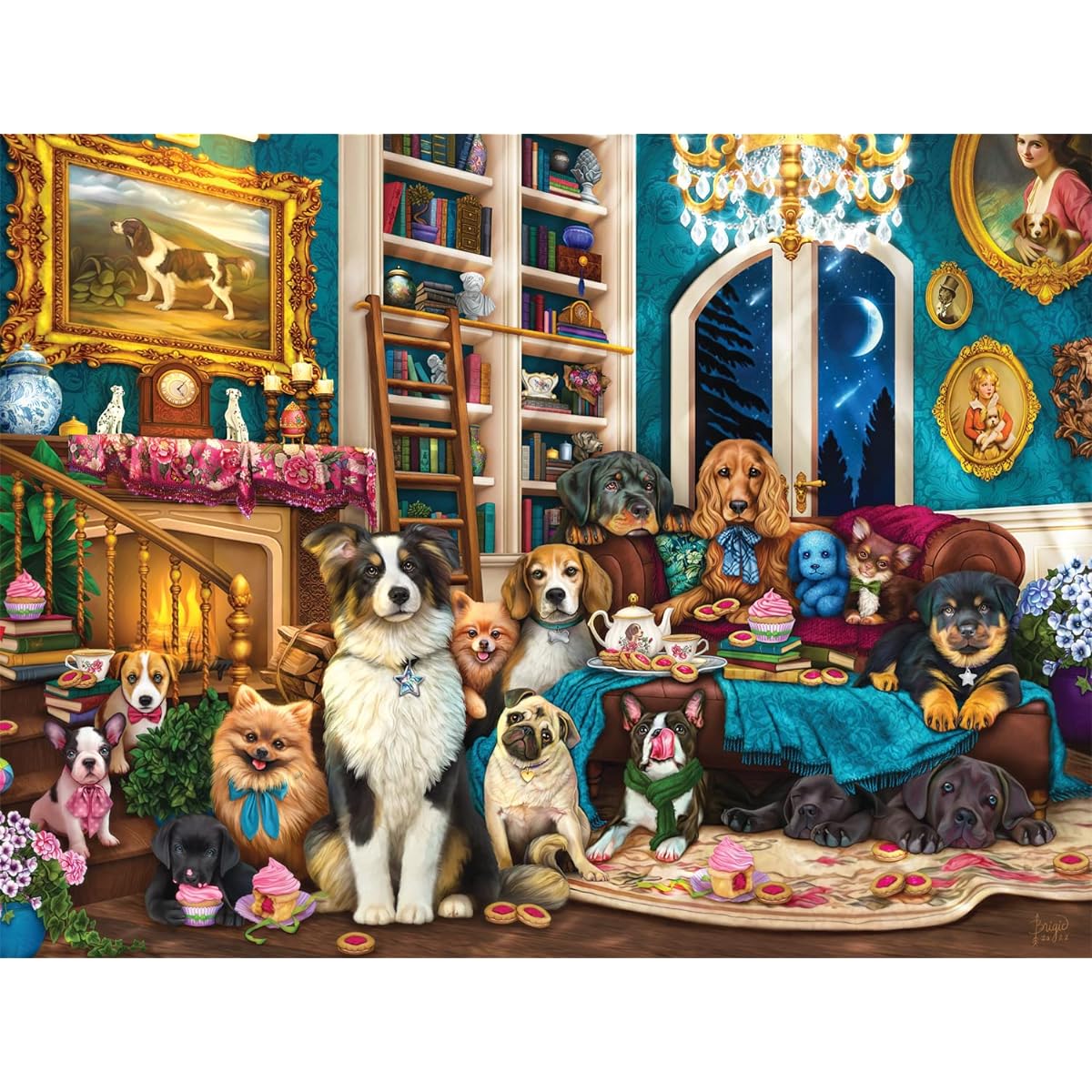 Buffalo Games - Library Dog - 750 Piece Jigsaw Puzzle
