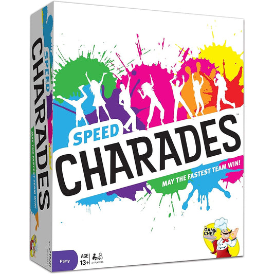 Speed Charades Party Game - Charades Board Game - Includes 1400 Charades - Perfect for Group or Family Game Night