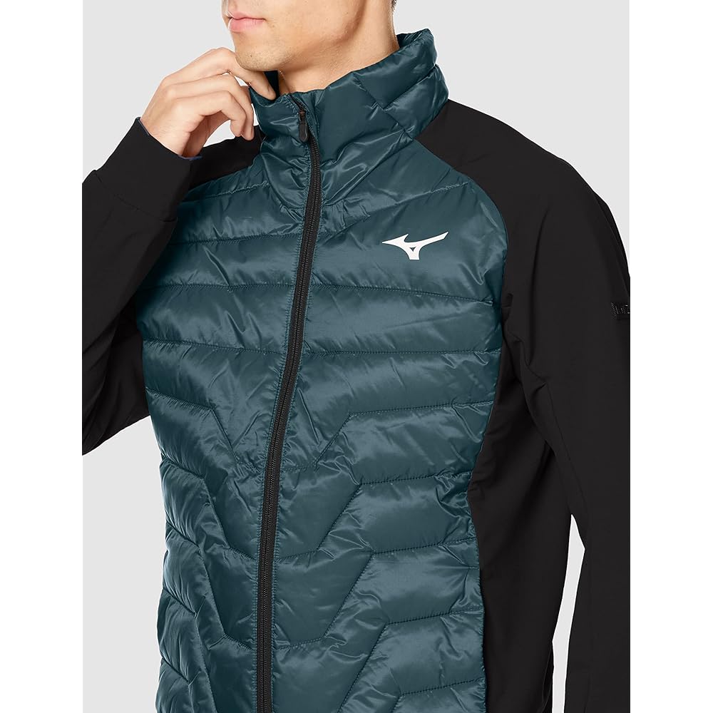 Mizuno 32ME2535 Men's Training Wear, Techfill Hybrid Jacket, Heat Retention, Moisture Absorption, Heat Generation, Water Repellent