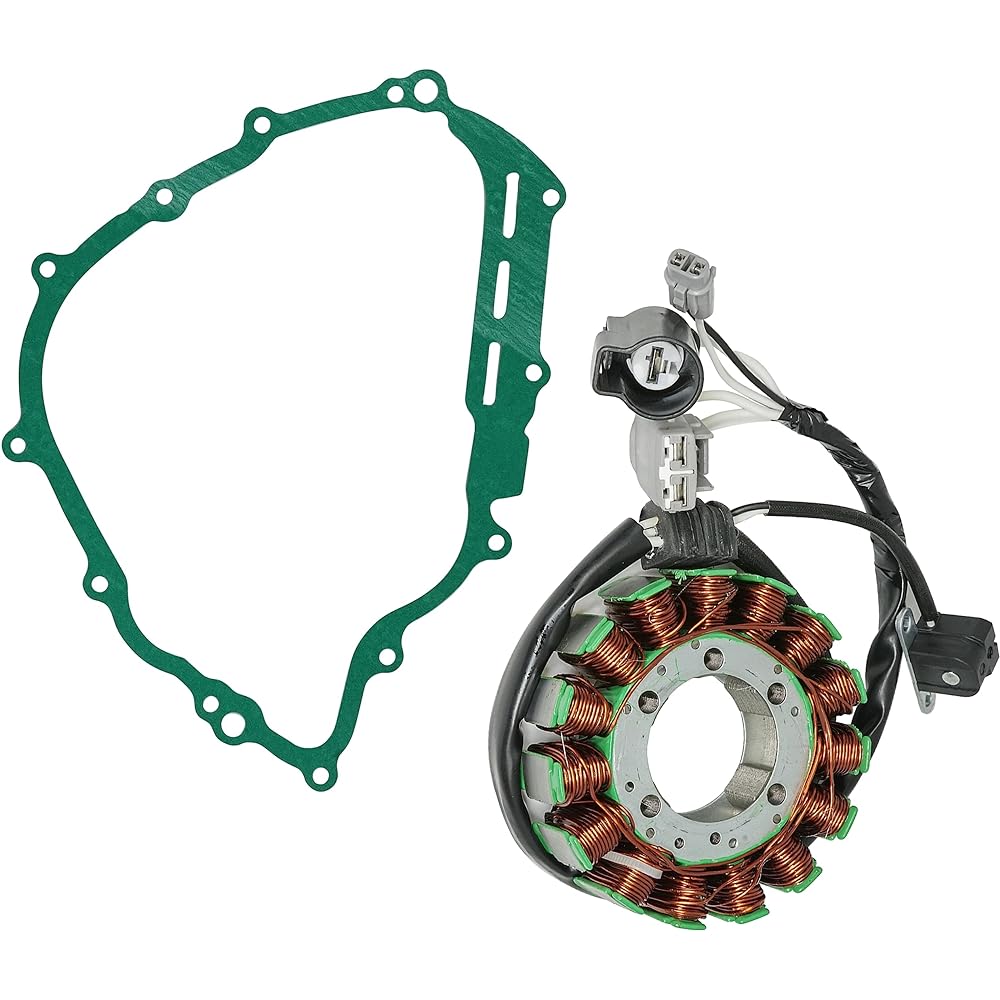 Caltric Stator and Gasket Compatible with Yamaha Rhino 700 2008-2013 Viking 700 2014-2018 5B4-81410-00-00, 1XD-81410-00-00, 3B4-15451-00-00