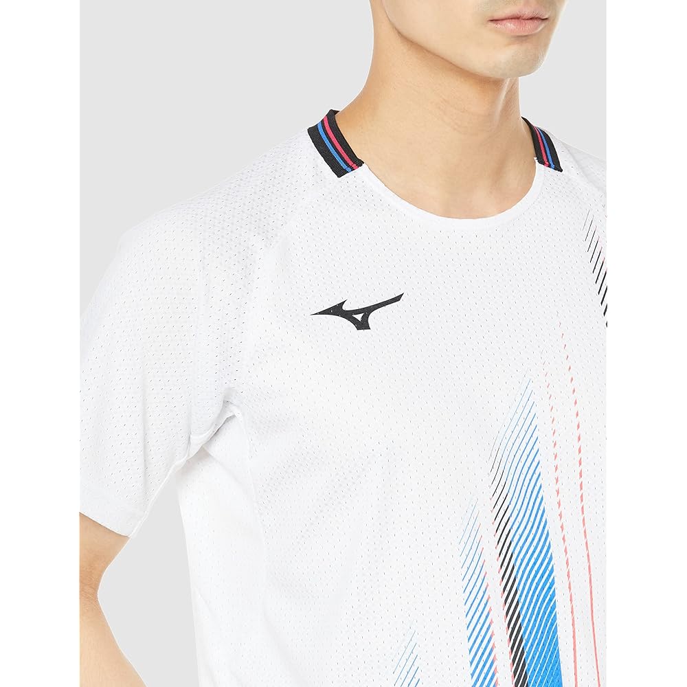 [Mizuno] Tennis Wear Dry Aeroflow Game Shirt Highly Ventilated Dynamotion Fit Badminton 62JA2500