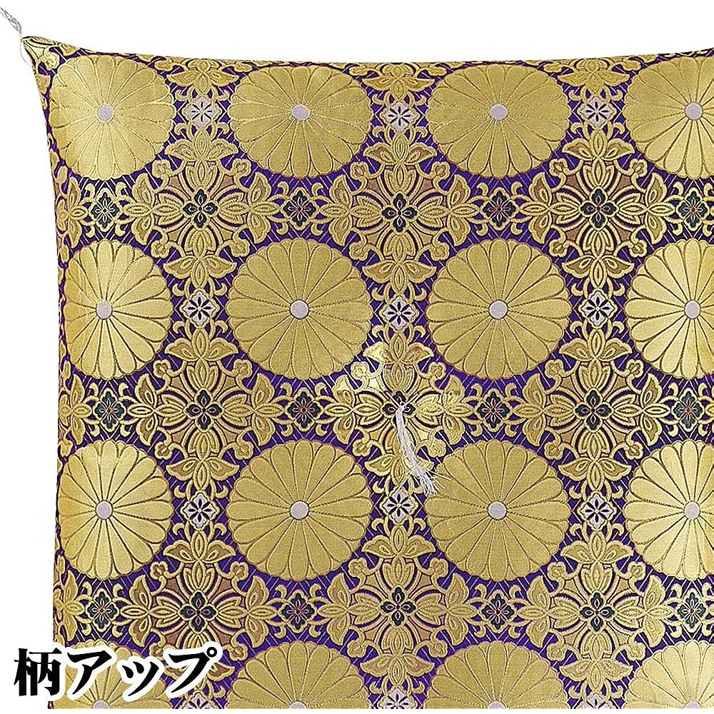 Buddhist Altar Shop Takita Shoten Gozen Zabuton (Buddha Zabuton) Tea Ceremony Sancho and Four Pots Purple ◆ Memorial Service Buddhist Altar Buddhist Ceremony Obon Temple Use Gold Brocade Zabuton Obon Supplies Made in Japan