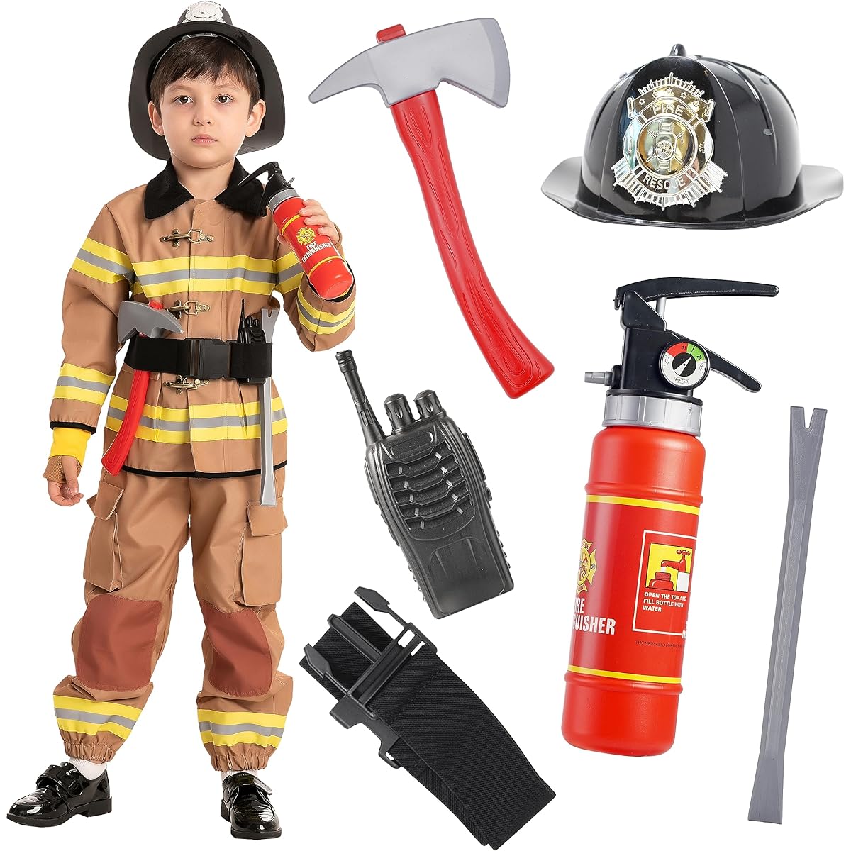 Firefighter Firefighter Costume for Kids Role Playing Halloween Trick or Treat