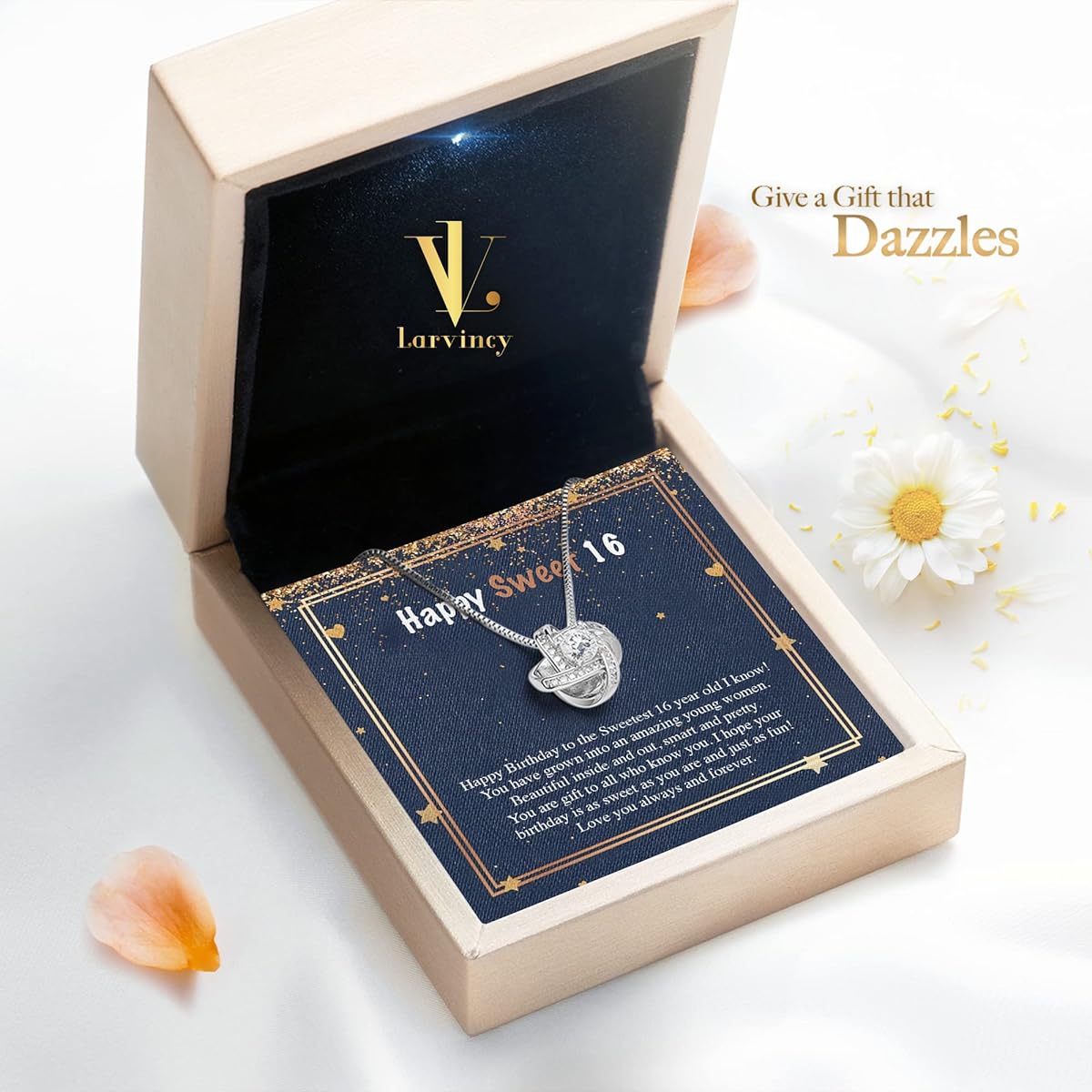 Sweet 16 Gifts - Sweet 16 Birthday Gifts for Girls, 16th Birthday Gifts for Girls, Sweet 16 Necklaces, Sweet 16 Jewelry, Teen Girls, Daughters, Granddaughters, To my niece.
