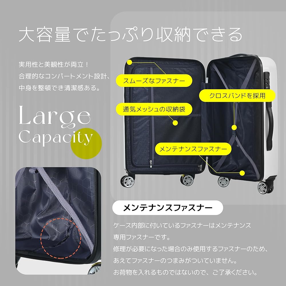 [BTM] Suitcase Carry Case Ultra Light Small Large Quiet Carry Bag 2 Nights 3 Days 4~7 Nights 7 Nights or More Suitcase S Size M Size L Size