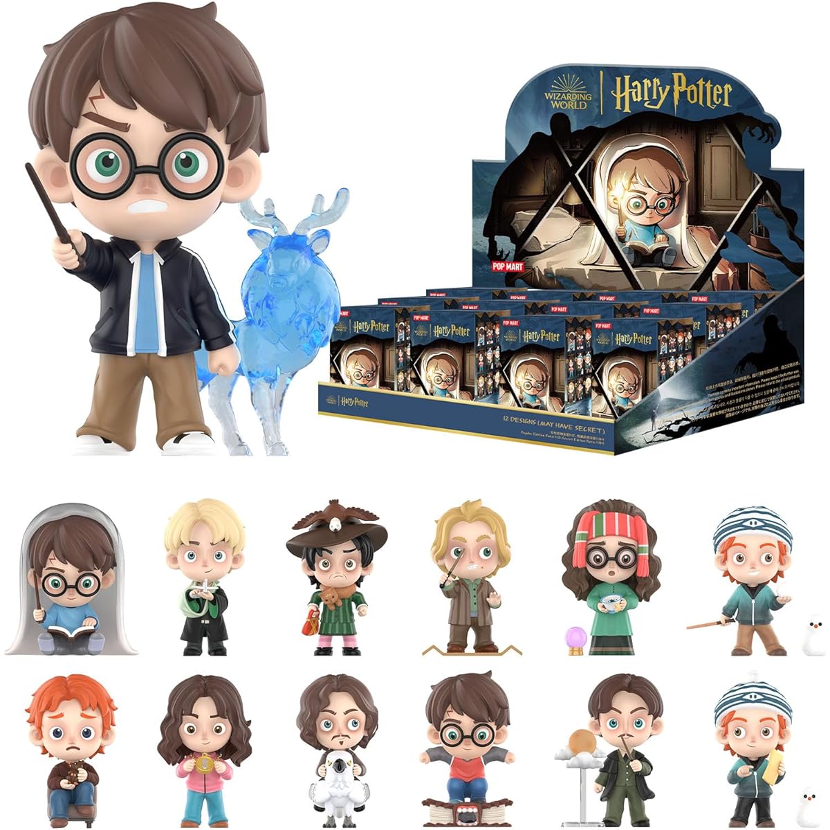 POP MART Harry Potter and the Prisoner of Azkaban Blind Box Figures Random Design Mystery Toys for Modern Home Decor Desk Accessories 12pcs