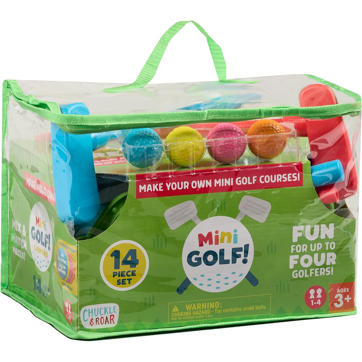 Chuckle & Roar Mini Golf, S and M sizes.
