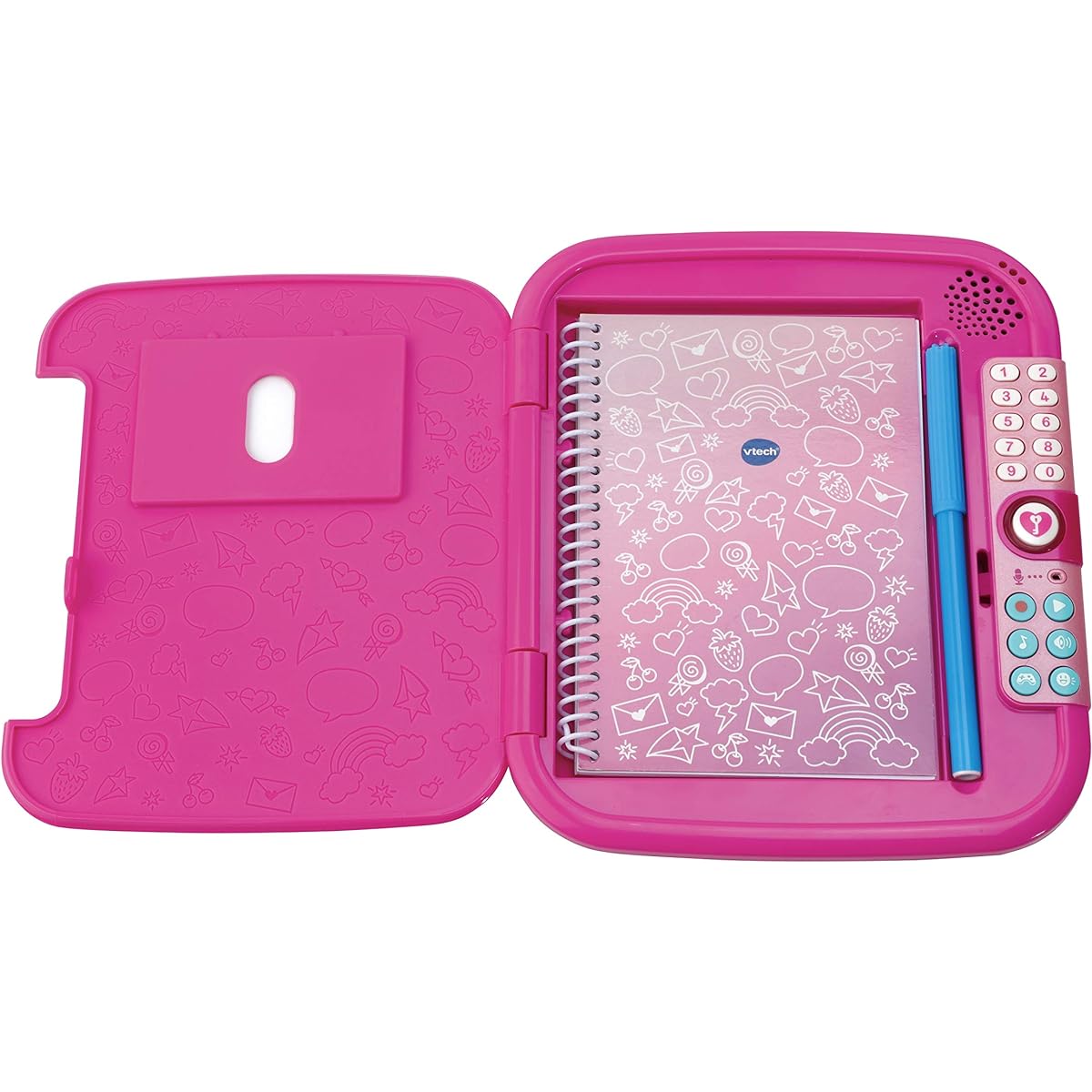 VTech Pink Secret Safe Notebook - Interactive Kids Journal, Secret Diary, Password Protected Toy Notebook with Sound Effects, Ages 6 7 8 9+, Multicolor, 31 x 169 x 198mm