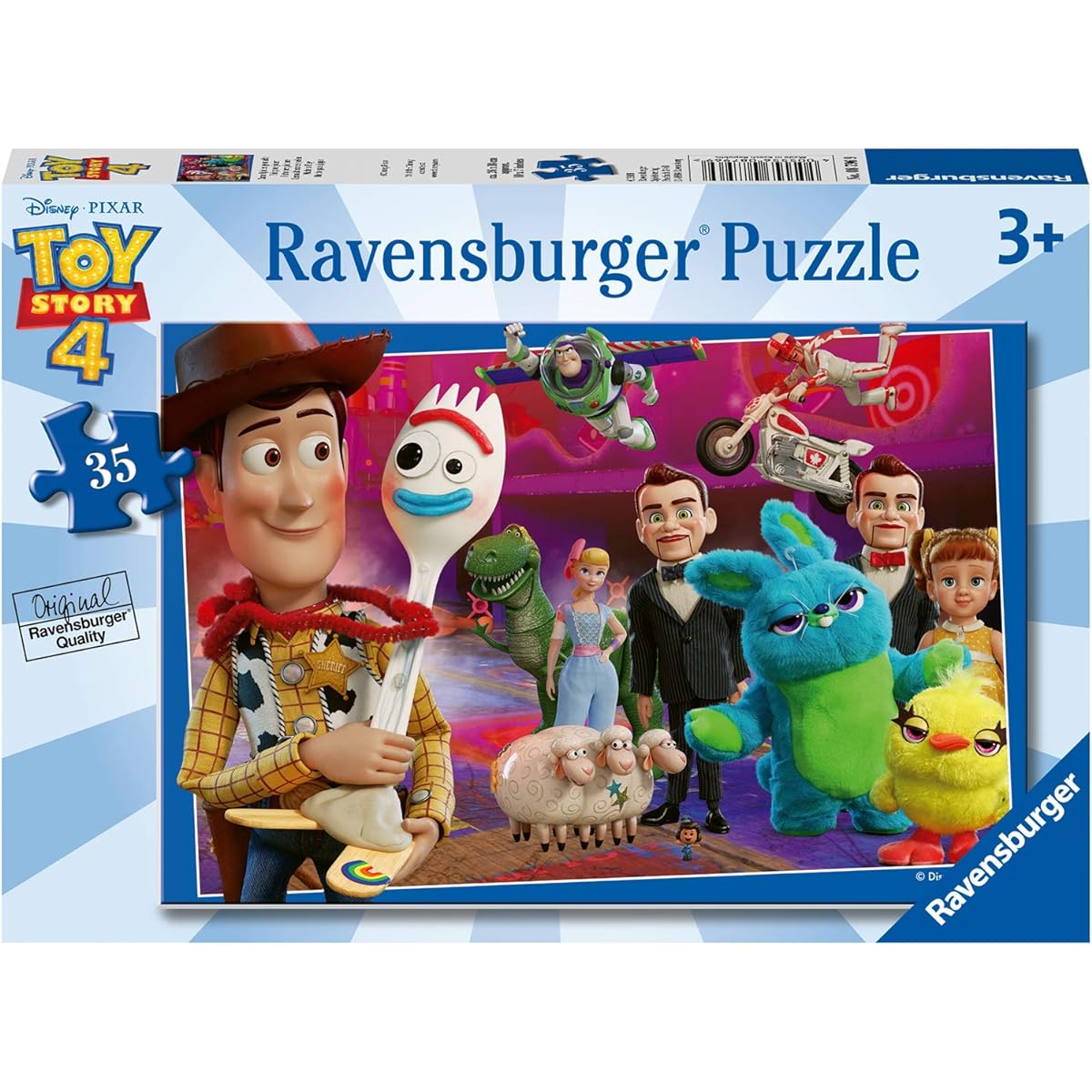 Ravensburger 08796 Disney Pixar Toy Story 4 - 35 Piece Jigsaw Puzzle - Every Piece is Unique - Perfect Fit, Multicolor