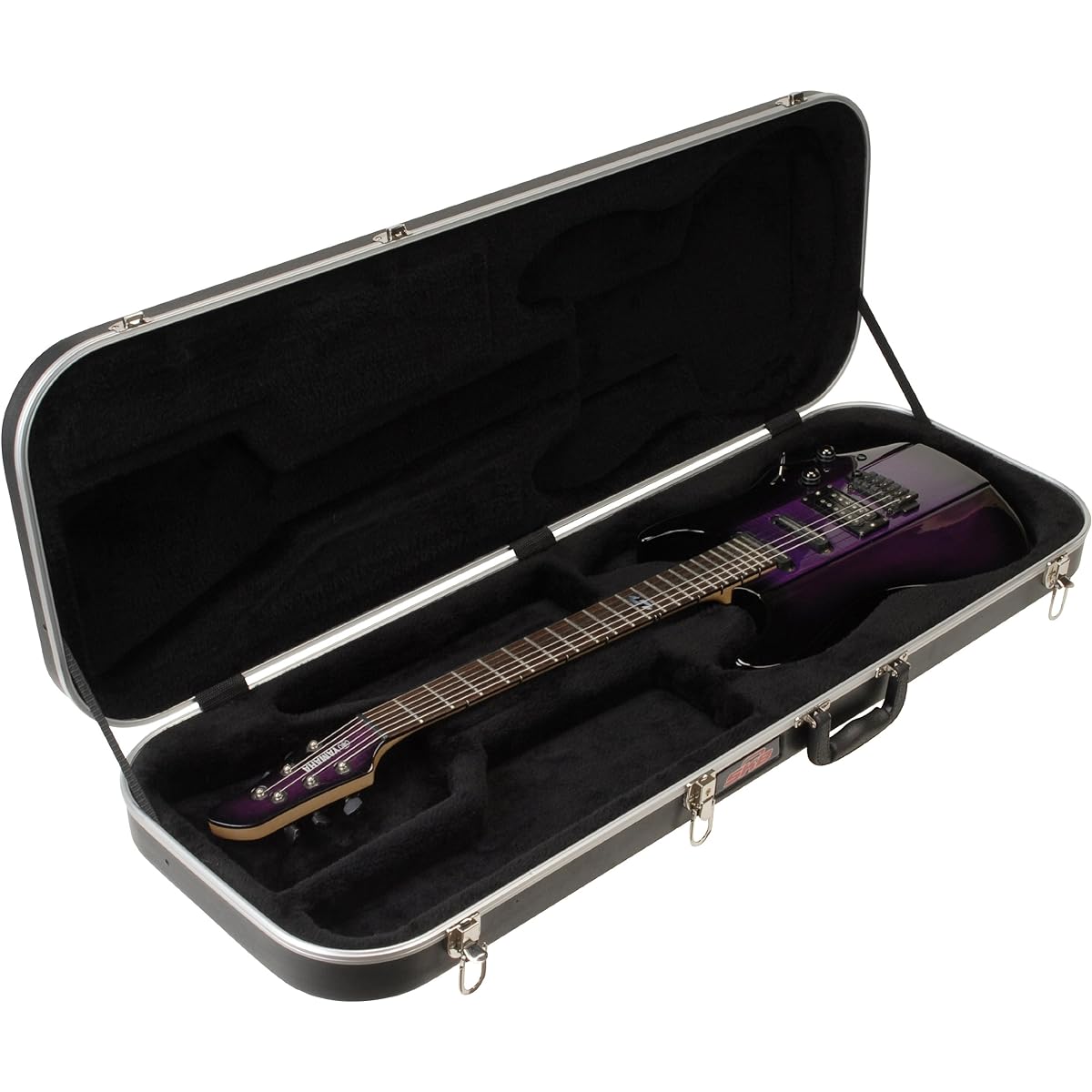 SKB Electric Guitar Rectangular Hard Shell, Standard Latch, Handle