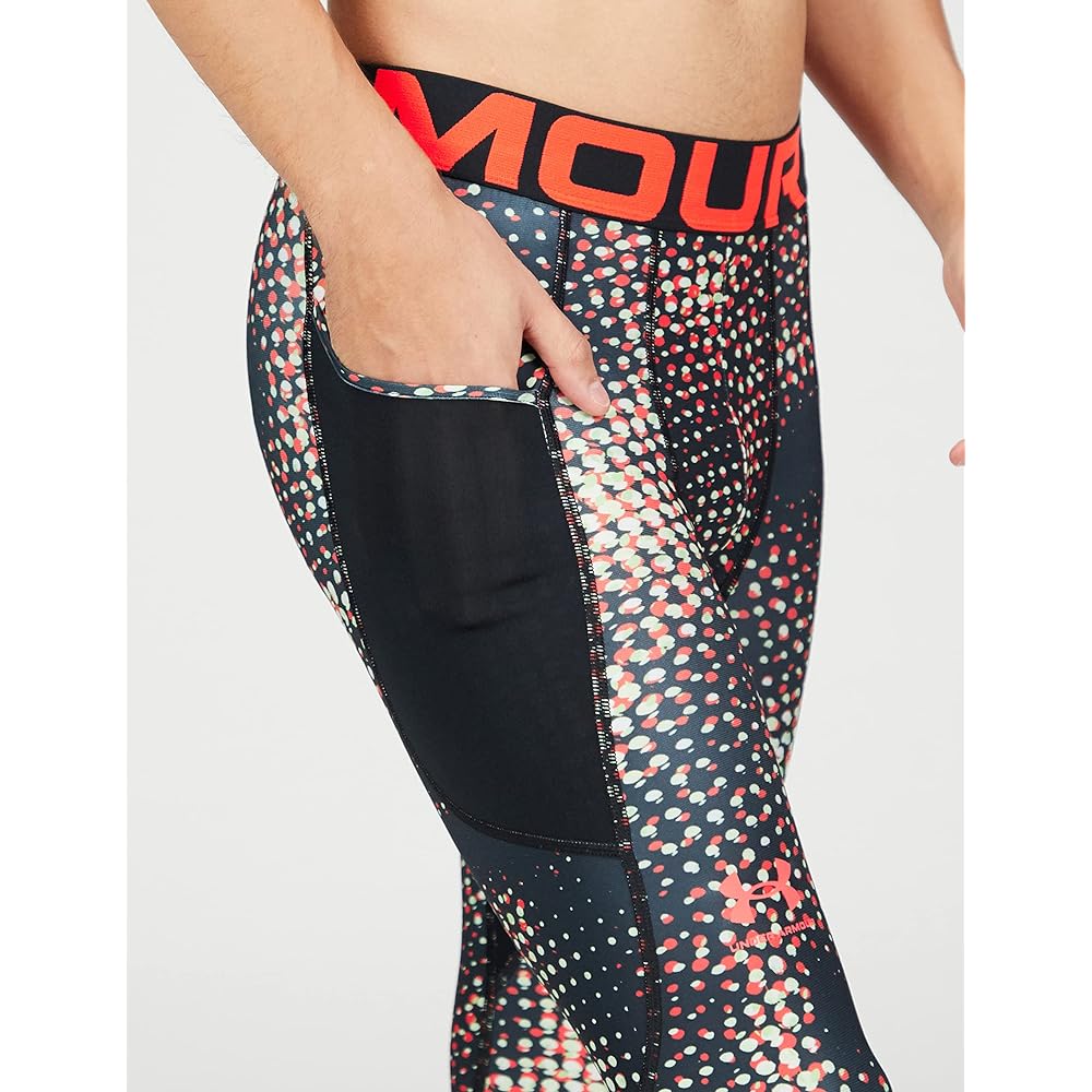 [Under Armor] Training Base Layer UA Heat Gear Armor Print Leggings Men's